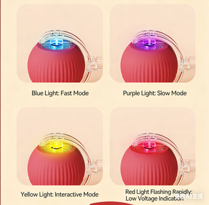 Interactive Rolling Ball Cat Toy, USB Rechargeable