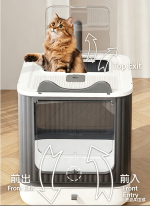 Large Smart Self-Cleaning Litter Box with UV Sterilization & Auto-Deodorizer - Extra Large Capacity