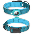 Reflective AirTag Dog Collar, Adjustable GPS Pet Collar with AirTag Holder, Anti-Lost Dog Collar for Small Medium Large Dogs, Soft Padded Dog Neck Collar with Safety Buckle