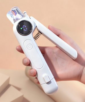 2-in-1 Electric Pet Nail Clipper & Grinder, Rechargeable Pet Nail Trimmer with LED Light for Dogs & Cats