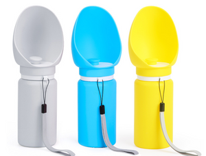 Large Capacity Portable Dog Water Bottle - One-Hand Operation, Leak-Proof Travel Bow 550ml