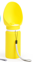 Large Capacity Portable Dog Water Bottle - One-Hand Operation, Leak-Proof Travel Bow 550ml