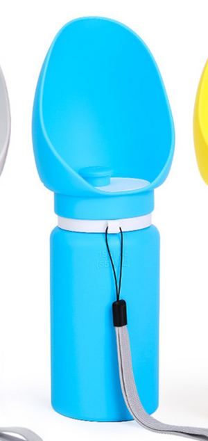 Large Capacity Portable Dog Water Bottle - One-Hand Operation, Leak-Proof Travel Bow 550ml