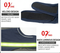 Reflective Dog Calming Vest, Adjustable Anxiety Shirt with Velcro for Night Walks