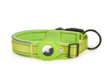 Reflective AirTag Dog Collar, Adjustable GPS Pet Collar with AirTag Holder, Anti-Lost Dog Collar for Small Medium Large Dogs, Soft Padded Dog Neck Collar with Safety Buckle