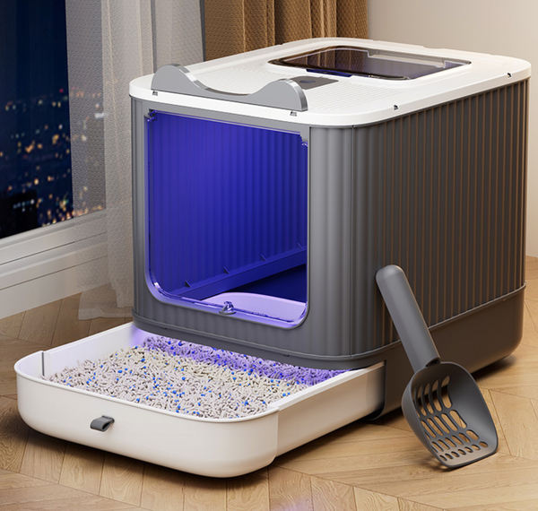 Large Smart Self-Cleaning Litter Box with UV Sterilization & Auto-Deodorizer - Extra Large Capacity