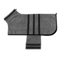 Super Absorbent Dog Bathrobe - Quick-Drying Microfiber Pet Towel Robe for Medium Dogs, Adjustable Soft Drying Coat