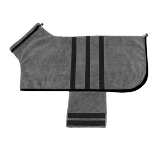 Super Absorbent Dog Bathrobe - Quick-Drying Microfiber Pet Towel Robe for Medium Dogs, Adjustable Soft Drying Coat