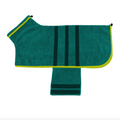 Super Absorbent Dog Bathrobe - Quick-Drying Microfiber Pet Towel Robe for Medium Dogs, Adjustable Soft Drying Coat