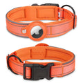 Reflective AirTag Dog Collar, Adjustable GPS Pet Collar with AirTag Holder, Anti-Lost Dog Collar for Small Medium Large Dogs, Soft Padded Dog Neck Collar with Safety Buckle